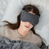 Weighted Eye Mask - Soft and Breathable Bamboo Sleep Eye Mask with Glass Bead Filling - Adjustable Sleep Mask Head Strap - Block Light, Relieve Stress and Headaches, Enjoy Deeper All Night Sleep