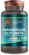 Magnesium Glycinate + Calcium + Zinc + Vitamin D3 1000iu Capsule Supplement - 300mg Magnesium | 120 Capsule for Ultimate Bone and Joint Health Complex