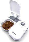 C200 2 Meal Automatic Pet Feeder with Timer and Ice Pack For Cats And Small Dogs, For use with Wet and Dry Food - White