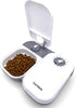 C200 2 Meal Automatic Pet Feeder with Timer and Ice Pack For Cats And Small Dogs, For use with Wet and Dry Food - White