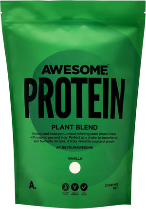 Awesome Supplements - Awesome Protein Vanilla - 1KG Vegan & Organic High Protein Powder - Low Calorie, Low Sugar