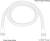 Shower Hose 1.25m | Flexible Stainless Steel Replacement Shower Hose Pipe with 2 Washers Leakproof & Anti-Kink | Universal Fit