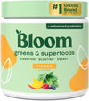 Super Greens Powder Smoothie & Juice Mix - Probiotics for Digestive Health & Bloating Relief for Women, Digestive Enzymes with Superfoods Spirulina & Chlorella for Gut Health (Mango)