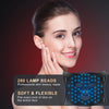 LED Face Mask - Professional Grade Skincare at Home – FDA Approved Red Light Therapy Mask for Acne, Wrinkles, and Skin Rejuvenation – 3 Light Modes – Remote Control – Includes Eye Protection