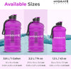 XL Jug 2.2 Litre Water Bottle - BPA Free with Nylon Strap and Flip Cap for Daily Use - Hydration Bottle for Active Lifestyles - Water Bottles for Gym, Travel, and Outdoor (Frosted Purple)