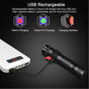 UV Light Torch Ultraviolet Flashlight Rechargeable 395nm, Wood's Lamp Black Light Blacklight Portable Mini Handheld LED Pet Urine Ringworm Detector, Resin Curing, Pocket-Sized