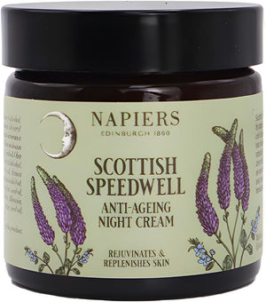 Speedwell Ageless Night Cream - Anti-Aging & Wrinkle Reduction with Scottish Speedwell, Natural Oils & Eye Cream Benefits - 60ml