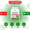 Vitamin B Complex 365 Tablets - with B1, B2, B3, B5, B6, B12, Biotin, Folic Acid - UK Manufactured