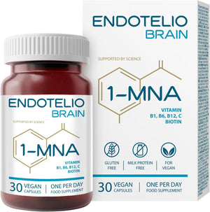 Brain 1-MNA, Anti Aging, Optimizing NAD+, Ginkgo Biloba, Zinc, Biotin, Vitamin C and B Complex, Biohacking Supplement, Memory, Focus, Mood, Enhanced Bioavailability, 30 Caps