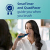 Sonicare 4100 Electric Toothbrush, Sonic Toothbrush with Two Modes, Pressure Sensor and Timer, Malibu Blue Prismatic, Model HX3689/42