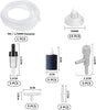 31 Pcs Air Pump Accessories for Fish Tank, 5M Airline Tubing, 3 Air Stone Cylinder, 3 Check Valves, 15 Airline Tube Holders/Clamps, 3 Aquarium Air Valve, 6 Connectors for Aquarium Pump and Hydroponics