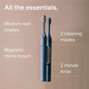 Electric Toothbrush—Sustainable Electric Toothbrushes Adults, Slim Sonic Toothbrush & Accessories, 40-Day Battery, Travel Toothbrush with UV Cleaning Case, Ideal Christmas Gifts for Women & Men