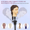 Neverland Beauty Tripod Adjustable Manikin Mannequin Head Holder Hairdressing Training Stand Black