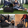 Sports Gym Bag with Shoes Compartment and Wet Pocket, Travel Duffle Bag for Men and Women