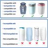 refill film compatible with Tommee Tippee Sangenic Tec+Simplee Sangenic + Twist & Click(8 refills)