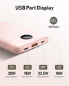 Power Bank Fast Charging 22.5W, 10000mAh Mini USB C Portable Charger with PD QC 3.0, Small Battery Pack, Compact External Battery Bank for iPhone, Samsung, Travel Essentials (Pink)
