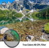 58 mm True Colours Polarising Filter (CPL), Circular Polarising Filter, Optical HD Glass, Double-Sided, 30-Layer Nano Coating, Aluminium Frame, Water-Repellent, Scratch-Resistant, Anti