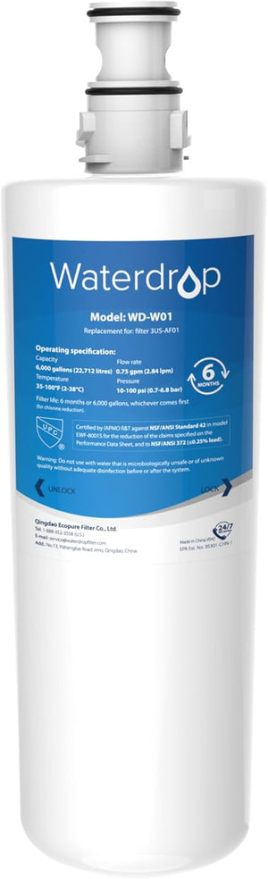Water Filter Replacement for InSinkErator®, Compatible with InSinkErator® Hot Water Tap F701R, F-701R, 3US-AF01, HC-3300, GN-1100, HC-1100, 3M AP3-765S, 70020019835 (1)