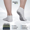 Yoga Socks for Women&Men with Grips, Anti Non Slip Slipper Socks for Ballet, Pilates, Hospital, Home, Barre with Cushion