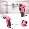 27 Pc Electric Screwdriver Pink 3.6V with 23 Drill Bit Set for Women. Cordless Screwdriver Tool with Rechargeable Battery & LED Light. Ideal Electric Screwdrivers Cordless for Home & Office.