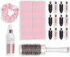 Plex Heat Protect Blowout Gift Set, 6 Product Set with Bag, Contains Hair Accessories & Styling Spray