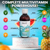 Nutra Kids Multivitamins Liquid for Immune Support (2 to 12 Year) - Kids Vitamins with Iron, Omega 3 and Vitamin D - Vegan Multivitamin for Kids - Toddler Vitamins Age 2 with Zinc - 40 Doses