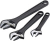 BHADJUST 3 ADJ3 Set of 3 Adjustable Wrenches (8070/8071 / 8072), Grey, 16 degree head angle