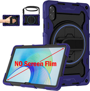 Honor Pad X9 Case 11.5 inch 2023: Heavy Duty Rugged Cover for Tablet Honor Pad X8 Pro with 360 Kickstand & Pen Holder & Shoulder Strap, Navy Blue