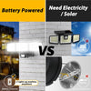 Battery Powered Outdoor Lights, 240 Led Security Lights Outdoor Motion Sensor PIR, IP65 Waterproof Outdoor Wall Lights Wireless Flood Lights Indoor for Gardern Yard Porch Garage, 1 Pack