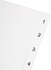 KF01354 1-12 Polypropylene Index A4 Multi Punched - White