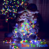 200 FT 500 LED Christmas Tree Lights Outdoor Decorations Fairy Lights Mains Powered Waterproof Multicolour String Lights Plug in with Remote Timer 8 Modes for Xmas Outside Garden House Party