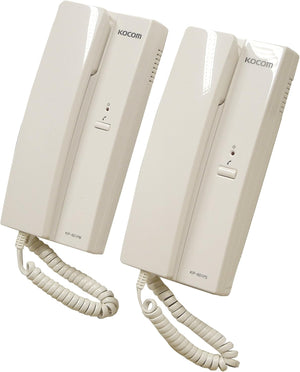 Telephone Style Wired Intercom System With Two Handsets For Two Way Private Conversations, Use in Schools, Homes, Business, Shops, Restaurants