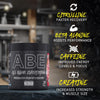 Bundle ABE Pre Workout 375g + ABE Black Shaker | All Black Everything Pre Workout Powder, Energy Drink, Physical Performance, Creatine, Beta Alanine, Caffeine (Twirler Ice Cream)