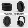 Earpads For ATH M50X, M50XBT, M40X, M30X, HyperX, SHURE, Turtle Beach, AKG, ATH, Philips, JBL, Fostex Replacement Memory Foam Ear Pads & Fits Many Headphones (see list), Black Oval