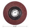 Flap Discs 115mm 20 Pack Grinding Discs 40/60/80/120 Grit for Angle Grinder to Sanding Grinding Metal Wood