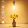 E14 LED Light Bulb, 5W 470lm Small Edison Screw Candle Bulbs, Warm White 2700K, Energy Saving Non-Dimmable, Pack of 6