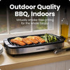 Indoor Electric Grill 1500W, 38x23 Extra Large Grilling Surface, Nonstick Table Top Grill for Indoor Grilling and BBQ with Adjustable Temperature Control, Drip Tray, Dishwasher - Safe Parts