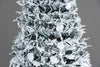 4Ft-6Ft Prelit Pre Pop up Christmas Tree Xmas Home Indoor LED Warm White Lights Baubles Decorations Battery Operated, Holly Flocked, 5Ft