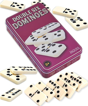 Dominoes | Luxury Dominoes Set for Adults & Kids Dominoes | Traditional Dominoes Game in Tin Box | Since 1795