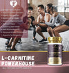 L-Carnitine Capsules 3000mg - L-Carnitine Formula with Vitamins D & B - High Strength L-Carnitine Tartrate Supplement – 120 Vegan Tablets – Supports Energy, Metabolism, & Reduces Tiredness & Fatigue