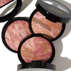 Baked Blush-n-Bronze Marbleized 2-in-1 Sculpting Bronzer Blush - Berry Bronze - Contour Face with a Radiant Flush