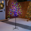 Cherry Blossom Tree 150 LED Light Up Indoor Outdoor Christmas Decoration 150cm / 5ft (Multi Coloured)