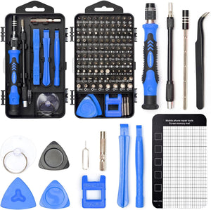 122-Piece Precision Screwdriver Set, Magnetic Small Screwdriver Set, Electronic Repair Tool Kit DIY Screwdriver Kit for Phone, PC, Laptop, iPhone, Computer, MacBook, PS4, Nintendo, Xbox, Ring