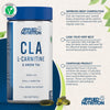 CLA L Carnitine & Green Tea - Natural Energy from CLA Conjugated Linoleic Acid, Fat Burning Blend Supplement, Support Weight Management, 100 Veggie Softgels - 50 Servings