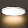 LED Flush Mount Ceiling Light Fixture, 2800K Warm White 24W(240W Equivalent) 12 Inch Flat Round Modern Ceiling Lighting, 3200LM Ceiling Lamp for Bathroom Porch, Kitchen, Bedroom, Living Room, Hallway