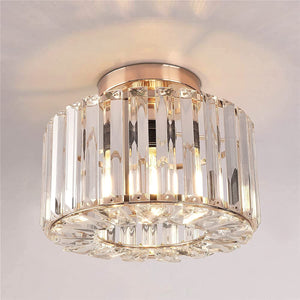 Crystal Ceiling Light - Easric Modern Ceiling Lights Living Room LED Ceiling Lighting Industrial Chandeliers Ceiling Lights for Bedroom Hallway Kitchen Bathroom,Warm Gold