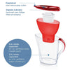 Water Filter Marella Rouge, 1 Cartouche Filtrante MAXTRA PRO All-in-1 - Innovative Filtration, Fridge Compatible, Dishwasher Safe