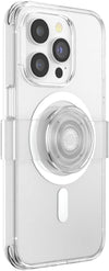 : PopCase PlantCore for MagSafe - Plant-Based Phone Case for iPhone 14 Pro with a Repositionable PopGrip Slide Phone Stand and Grip with a Swappable Top - Clear