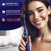 WHITEN+ Edition. Smart Electric Toothbrush with Pressure Sensor. 5 Brushing Modes and 3 Intensity Levels, 8 Soft nrush Heads, Premium Travel Case.