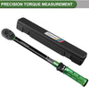 Torque Wrench 1/2 Inch, Torque Wrench for Car & Motorcycle, 100% Calibrated with Certificate, 20-230 Nm Range Torque Wrench with Convenient Lock Mechanism, ±3% Error Accuracy with 72 Teeth